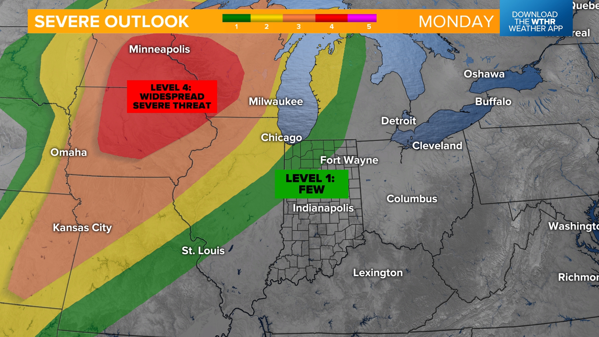 Weather Impact Alert Day Tuesday for potential of strong to severe ...
