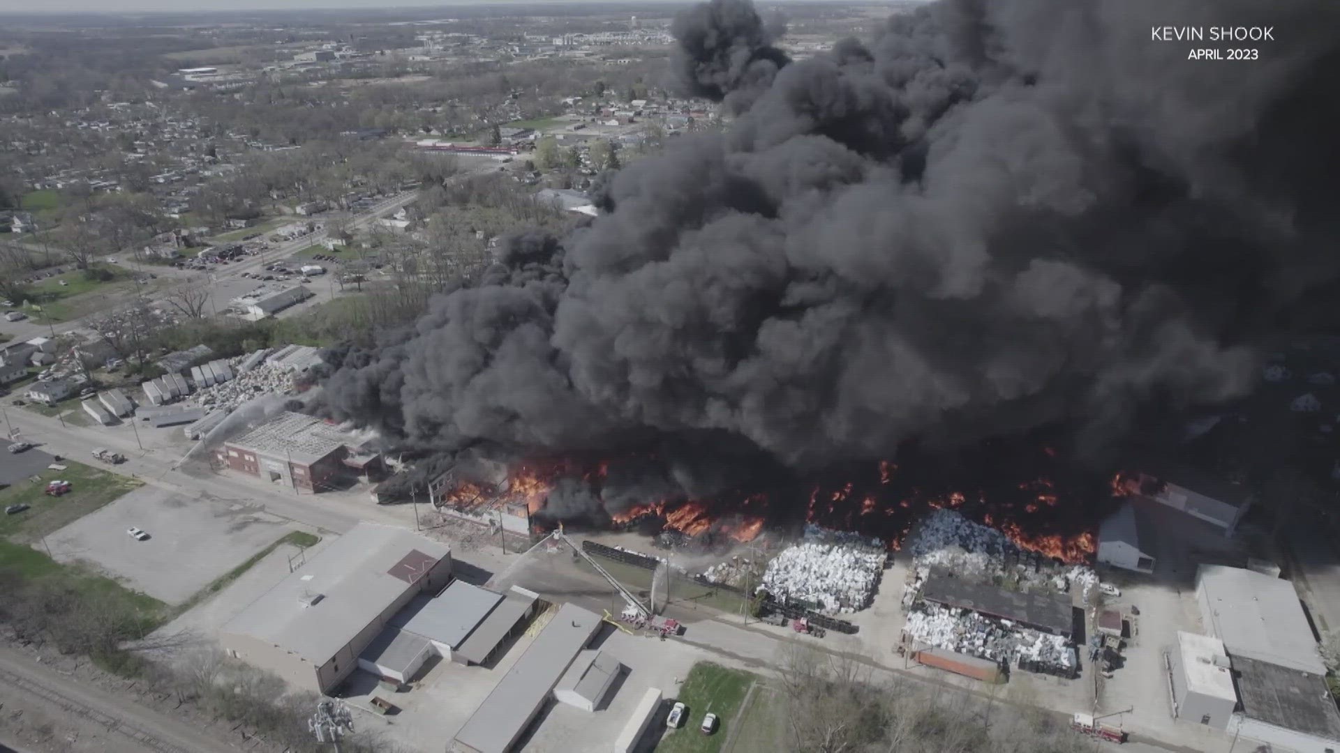 We've got the environmental test results for the Richmond warehouse fire that raged for days.