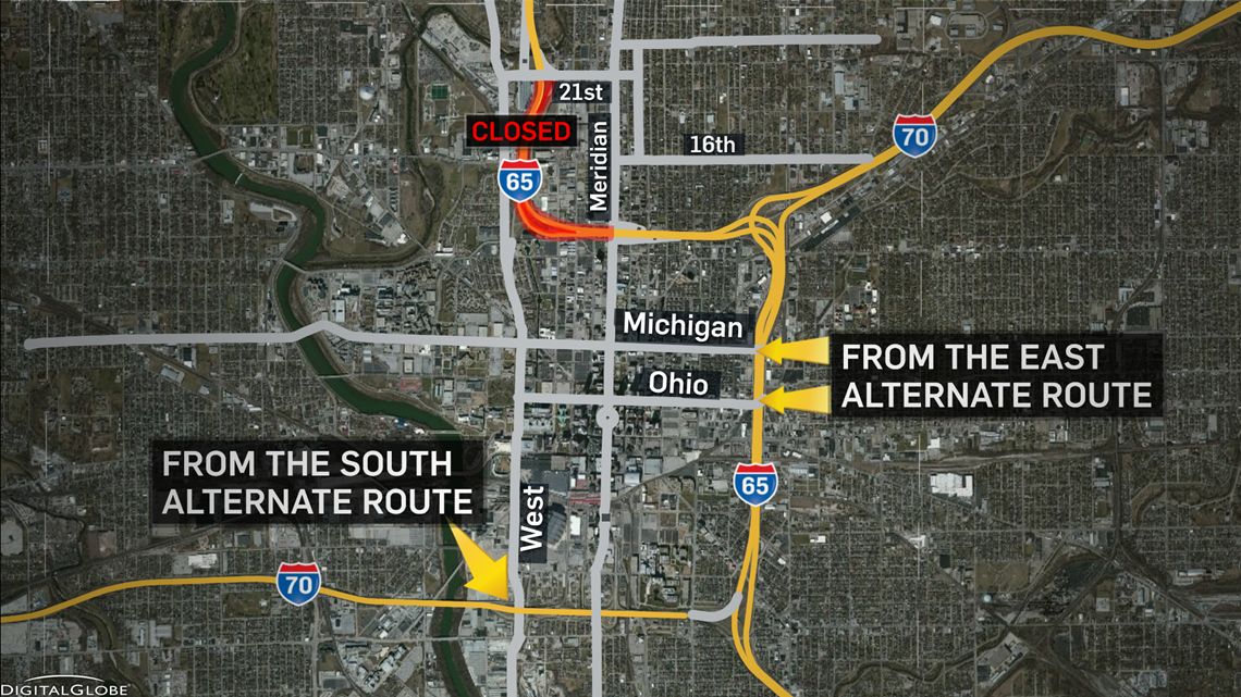 Here's how you get around the I65 closure