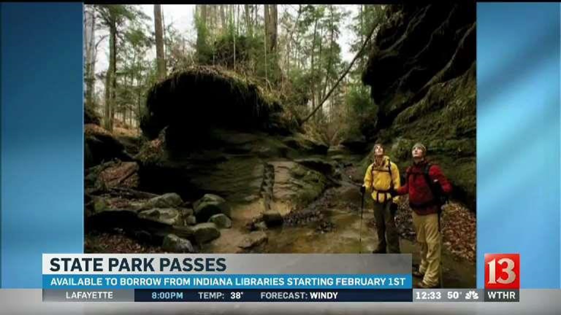 Indiana State Park passes available for checkout at your local library
