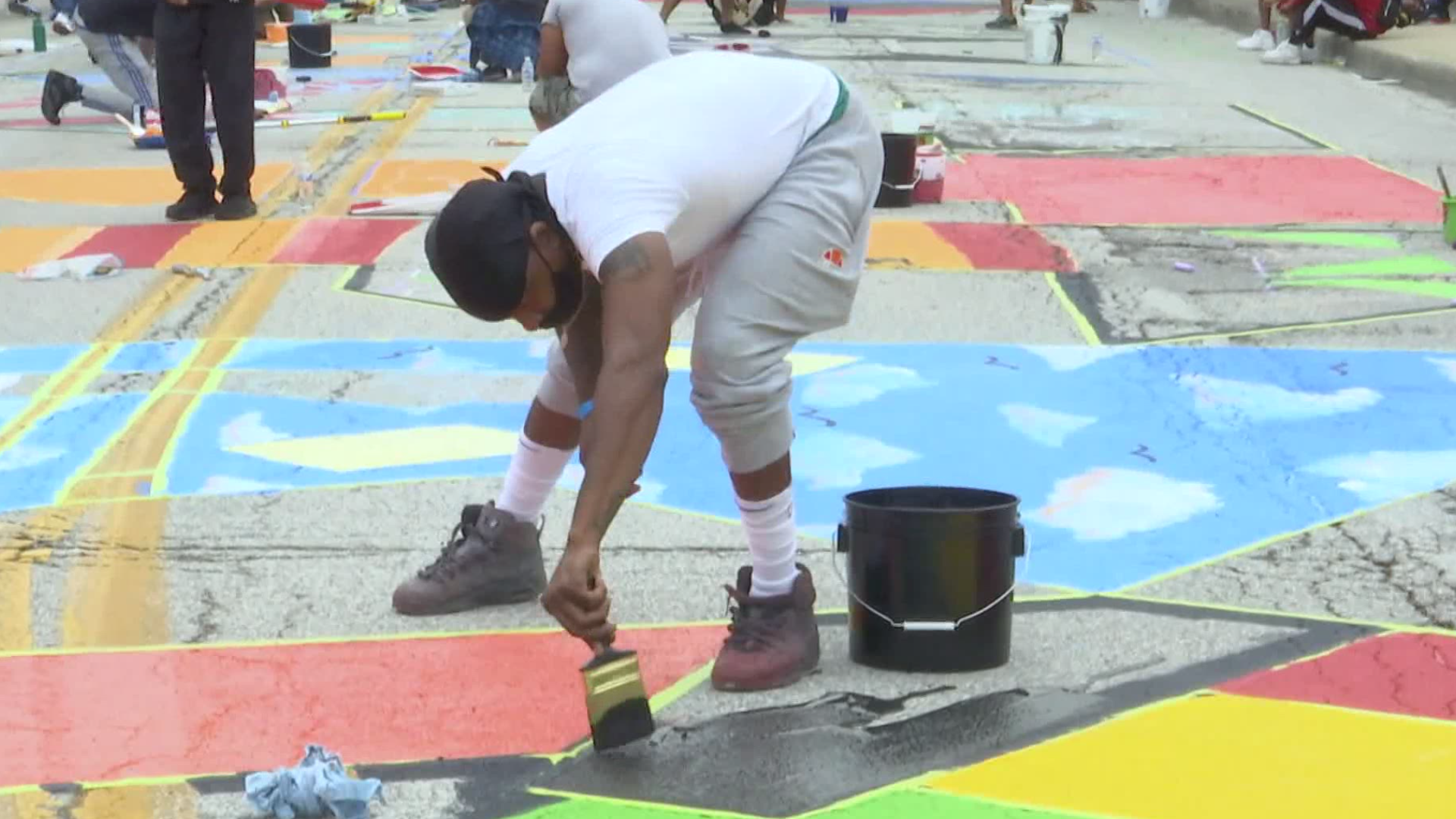 An art project on Indiana Ave. is turning heads and raising awareness.