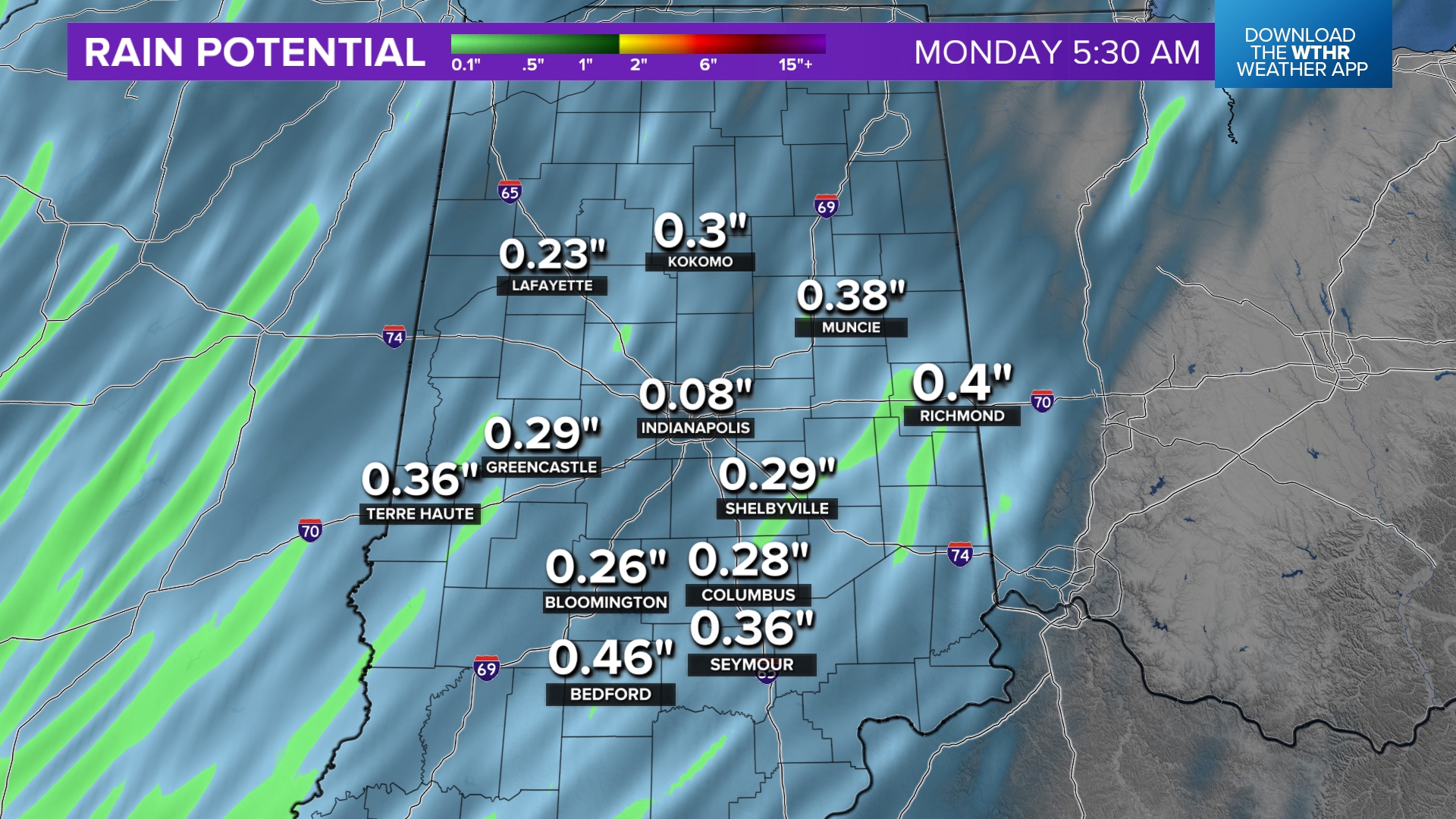 Rain and thunder likely overnight Easter night in Indiana | wthr.com