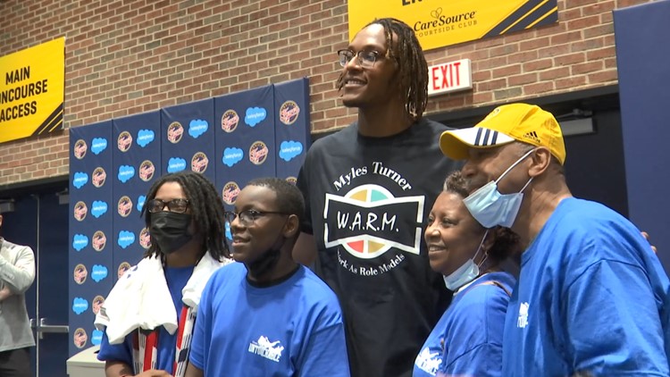 Myles Turner using W.A.R.M. initiative to give back in Indianapolis
