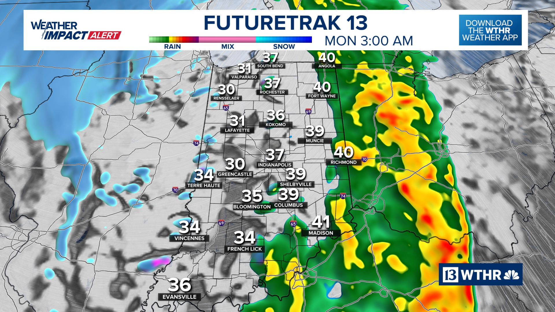 Weather Impact Alert: Severe storms likely Sunday night | 13Weather ...