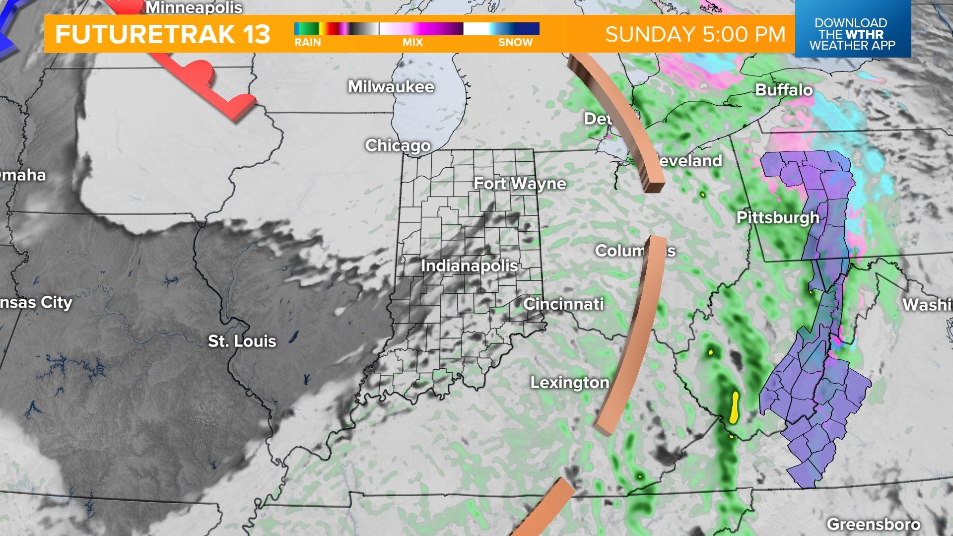 Round of heavy rain moving into central Indiana | wthr.com