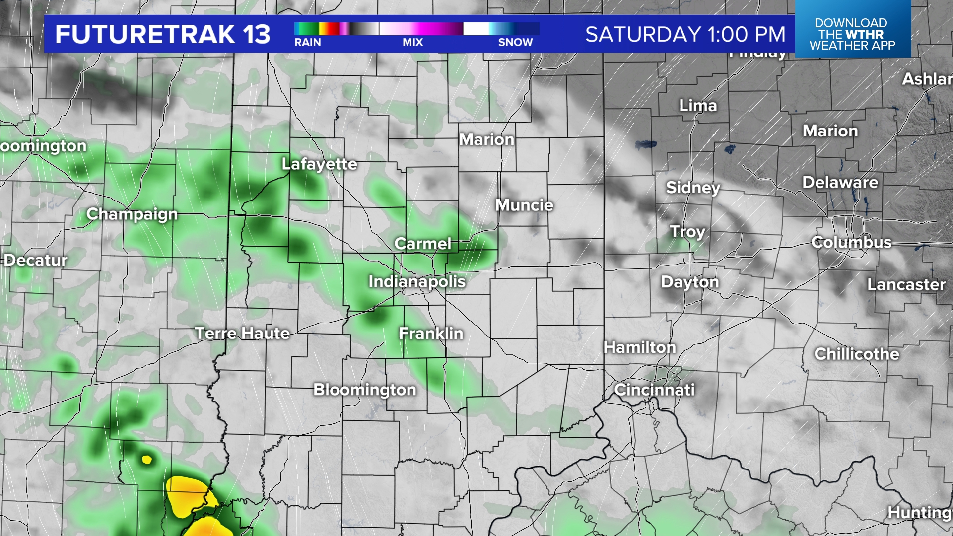 Cloudier start to the weekend with some showers | Live Doppler 13 ...