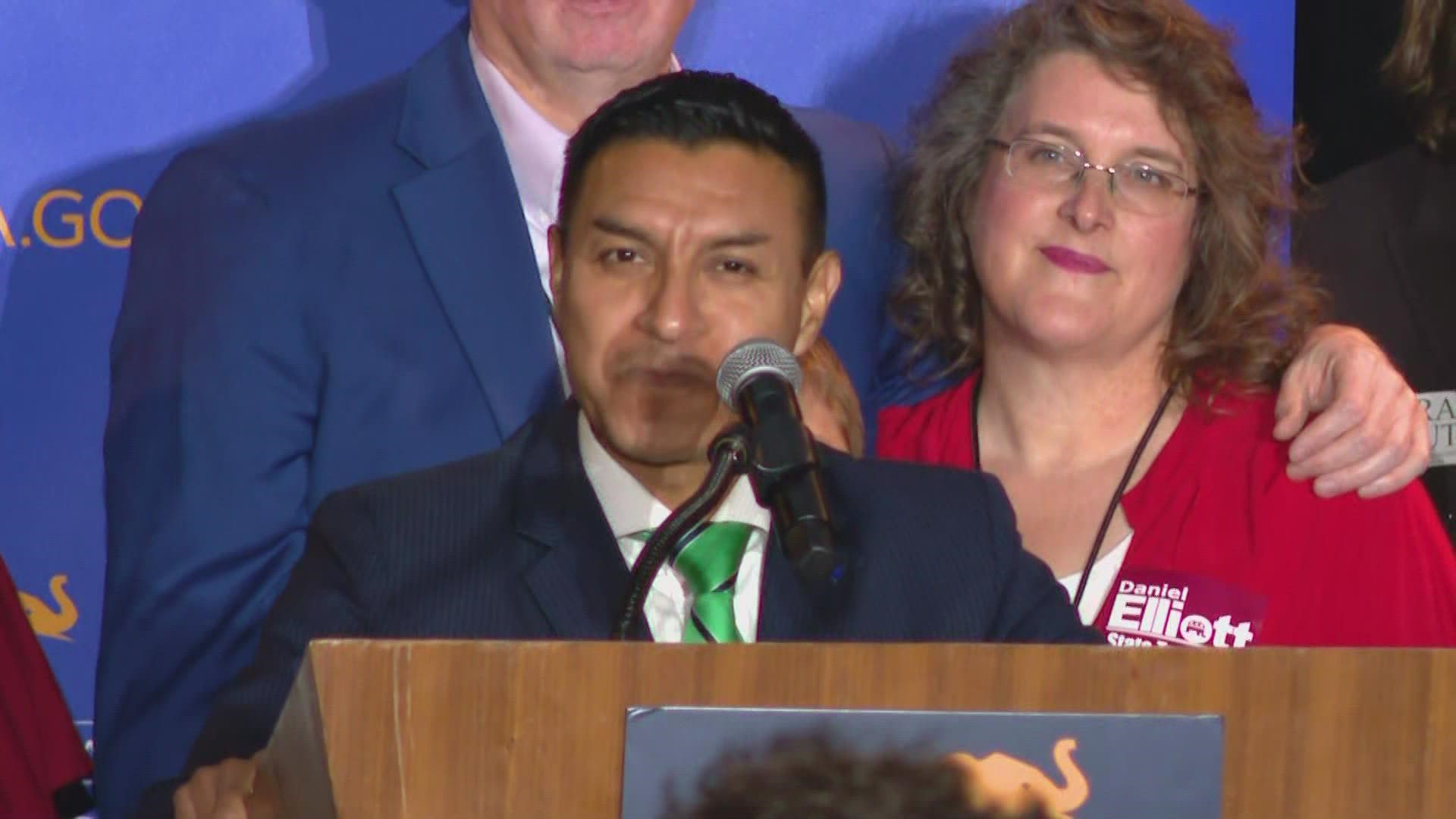 Morales won election to Indiana Secretary of State Tuesday.