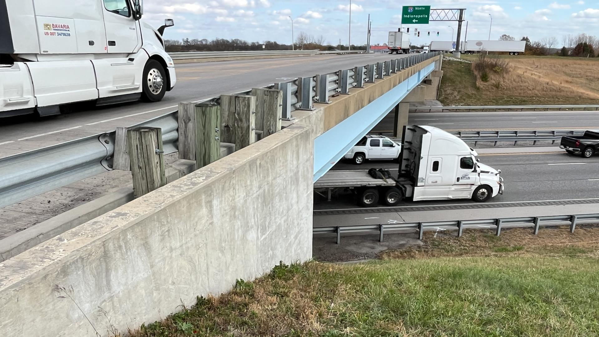 A motorcyclist who allegedly ran from police is fighting for his life after the pursuit ended in a crash at the Whiteland exit on Interstate 65.