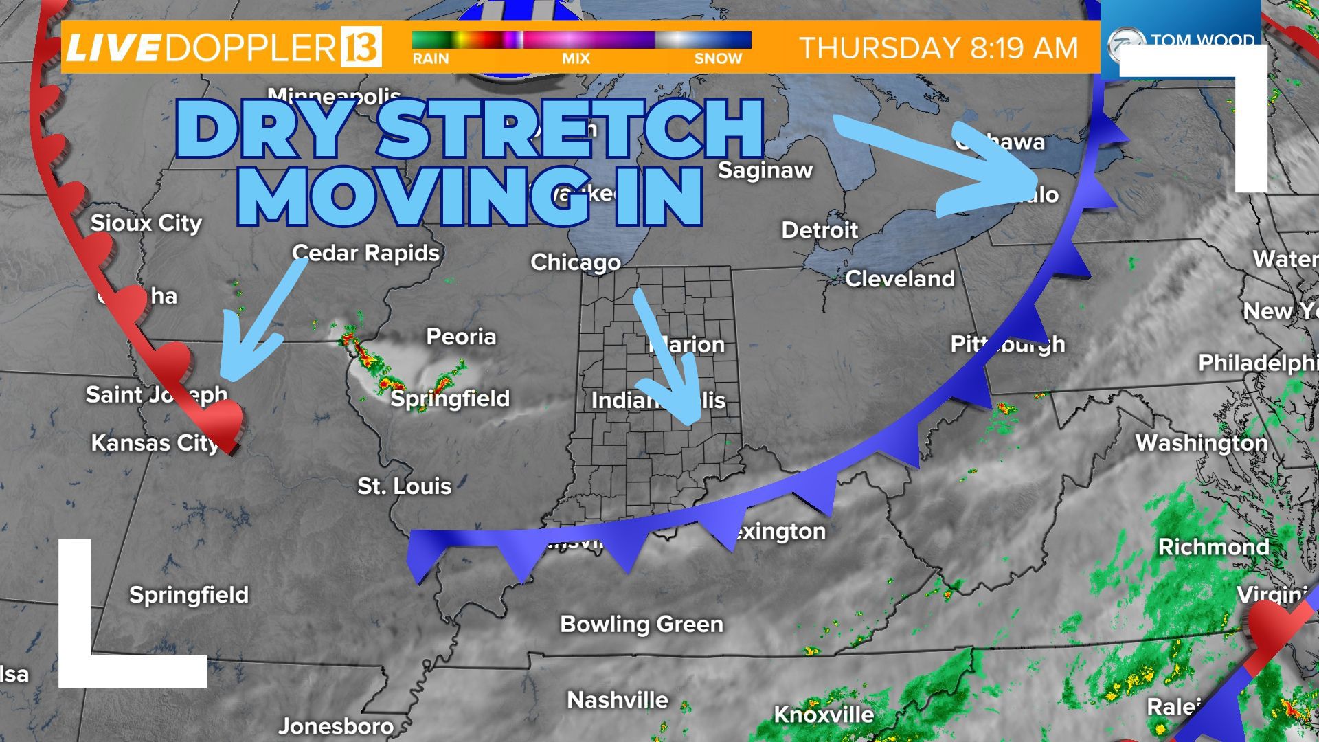 Better weather heading into weekend in central IN | Weather Blog | wthr.com