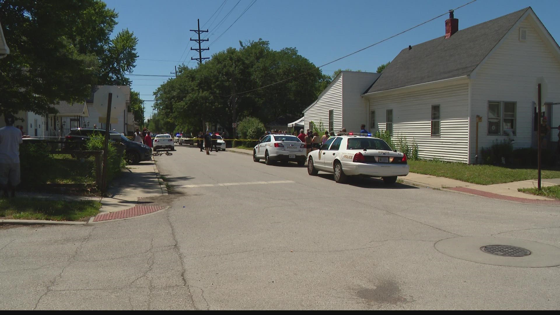 The shooting happened in the 1200 block of Kappes Street, south of West Morris Street and east of South Belmont Avenue.