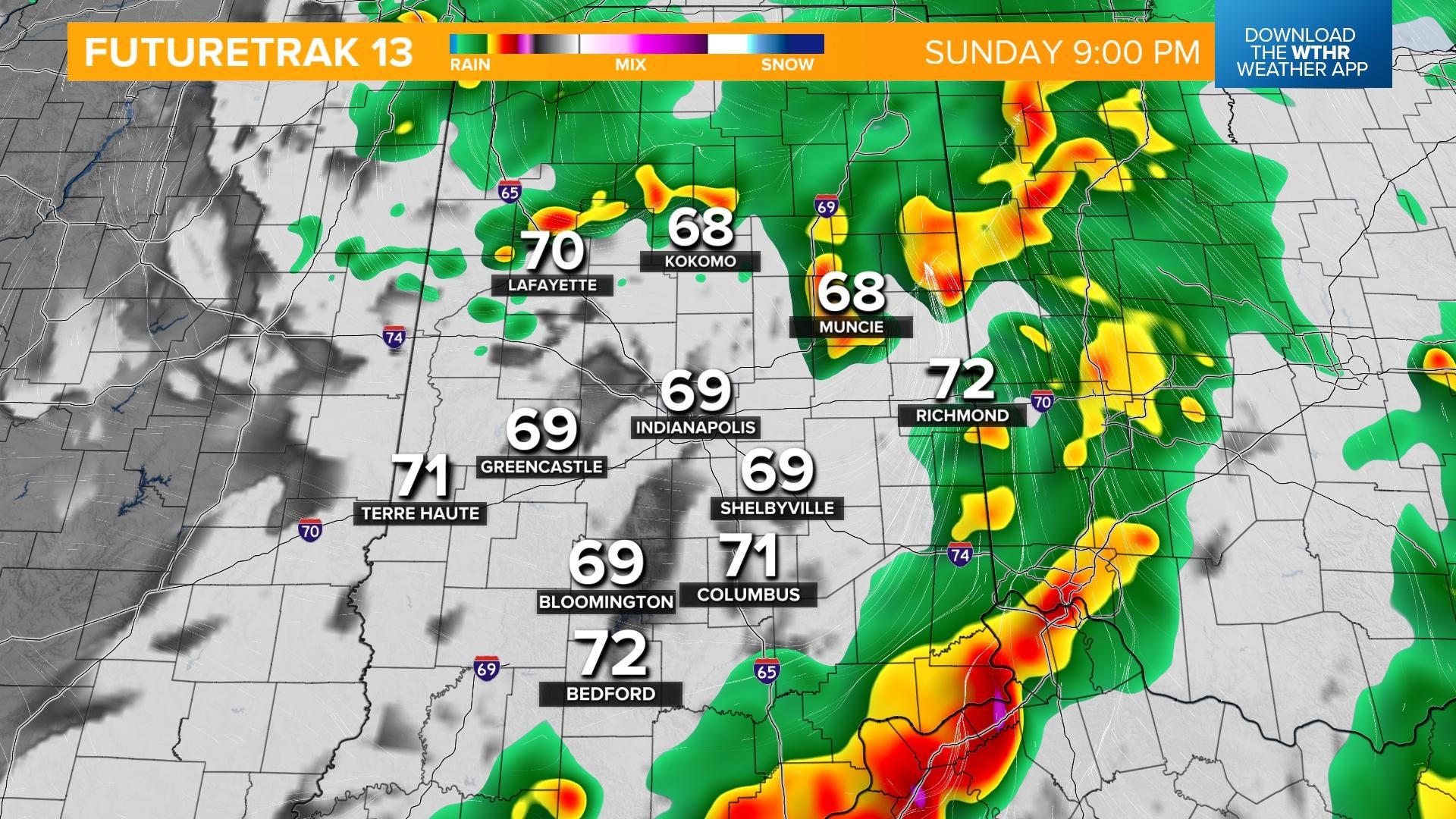 Live Doppler 13 Sunday Weather Blog: Storm damage, rain timeline | wthr.com