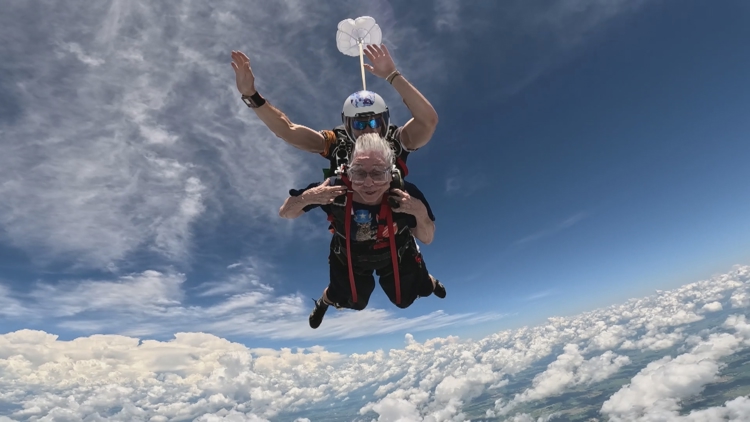 Skydiving at 89 | Bedford woman shows you’re never too old to reach new heights