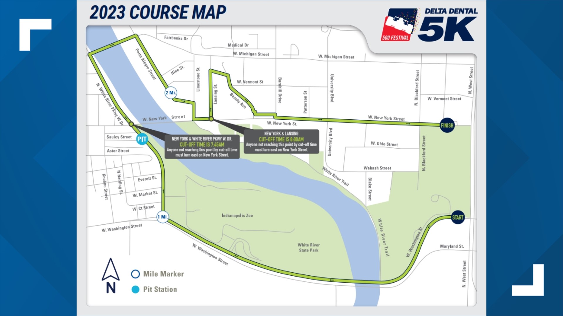 MiniMarathon street closures and course maps