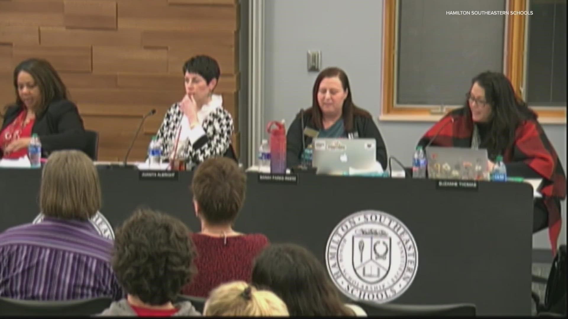 Tense moments during a Hamilton Southeastern school board meeting over millions of dollars in mental health funding.