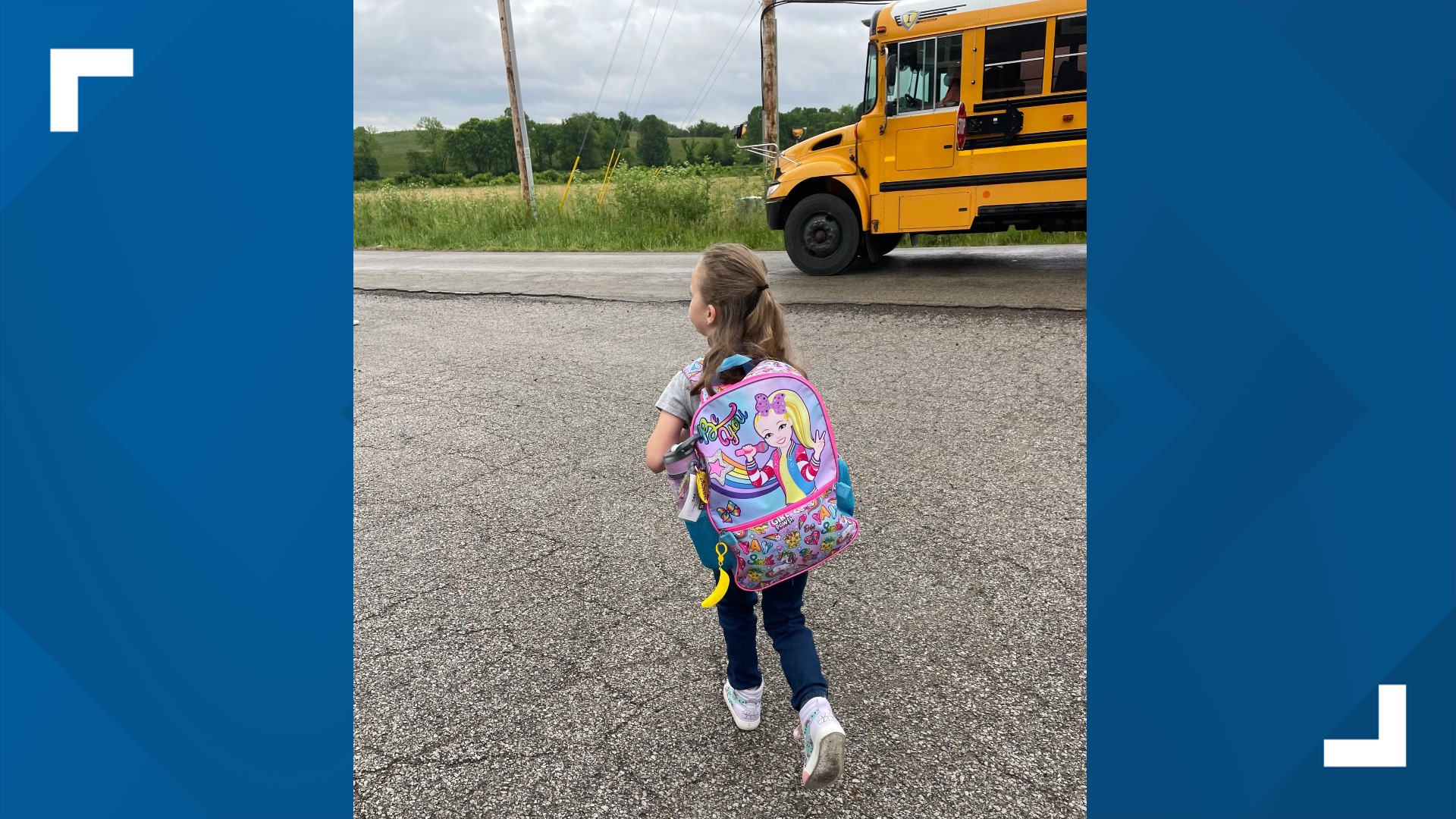 Dump truck nearly hits kids at bus stop in Johnson County | wthr.com