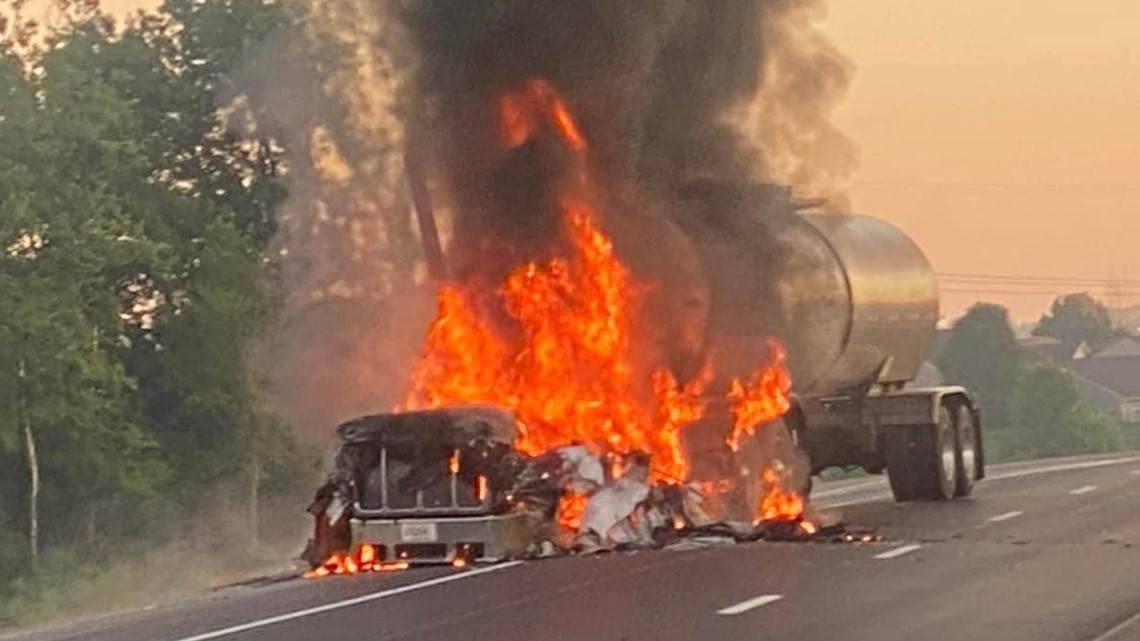 Tanker fire shuts down S.R. 37 on south side of Indianapolis - Vimarsana News