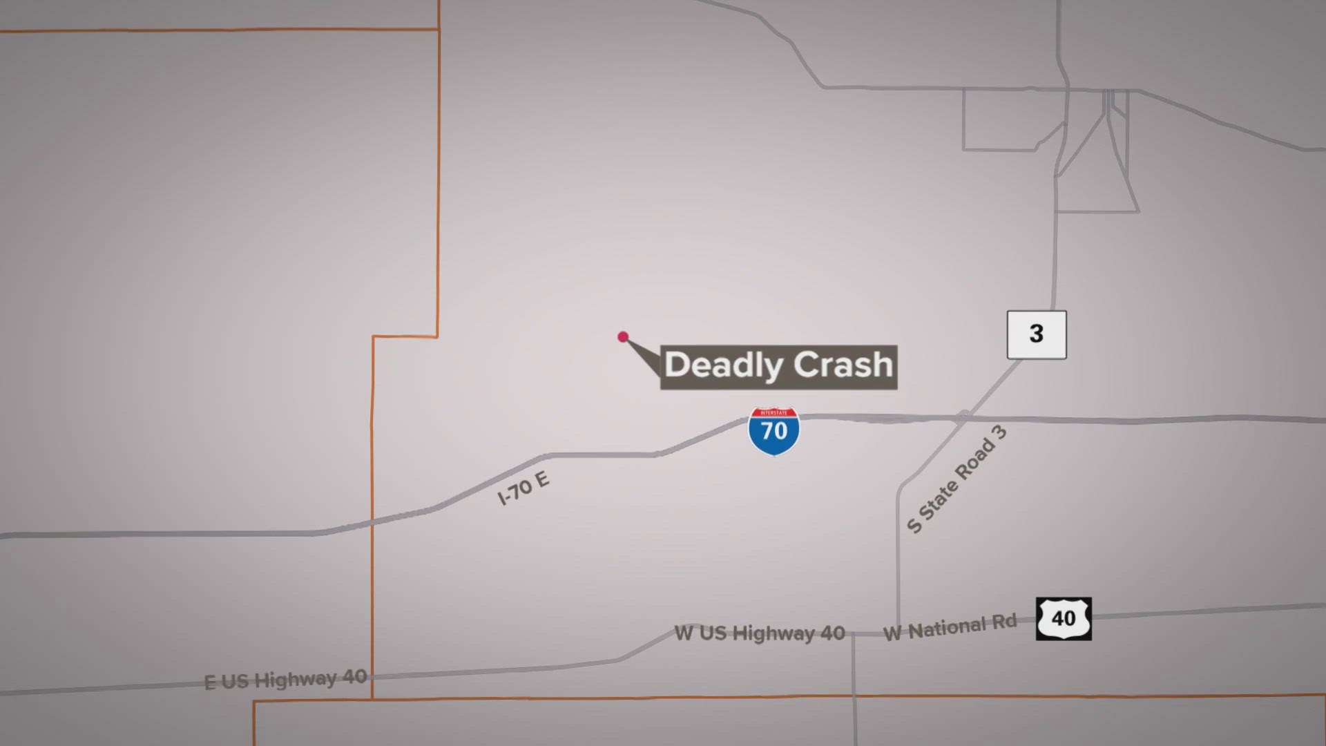 The single-vehicle crash happened around 9:50 p.m. April 10, 2023, in the 4000 block of South Kennard Road, near West County Road 450 South.