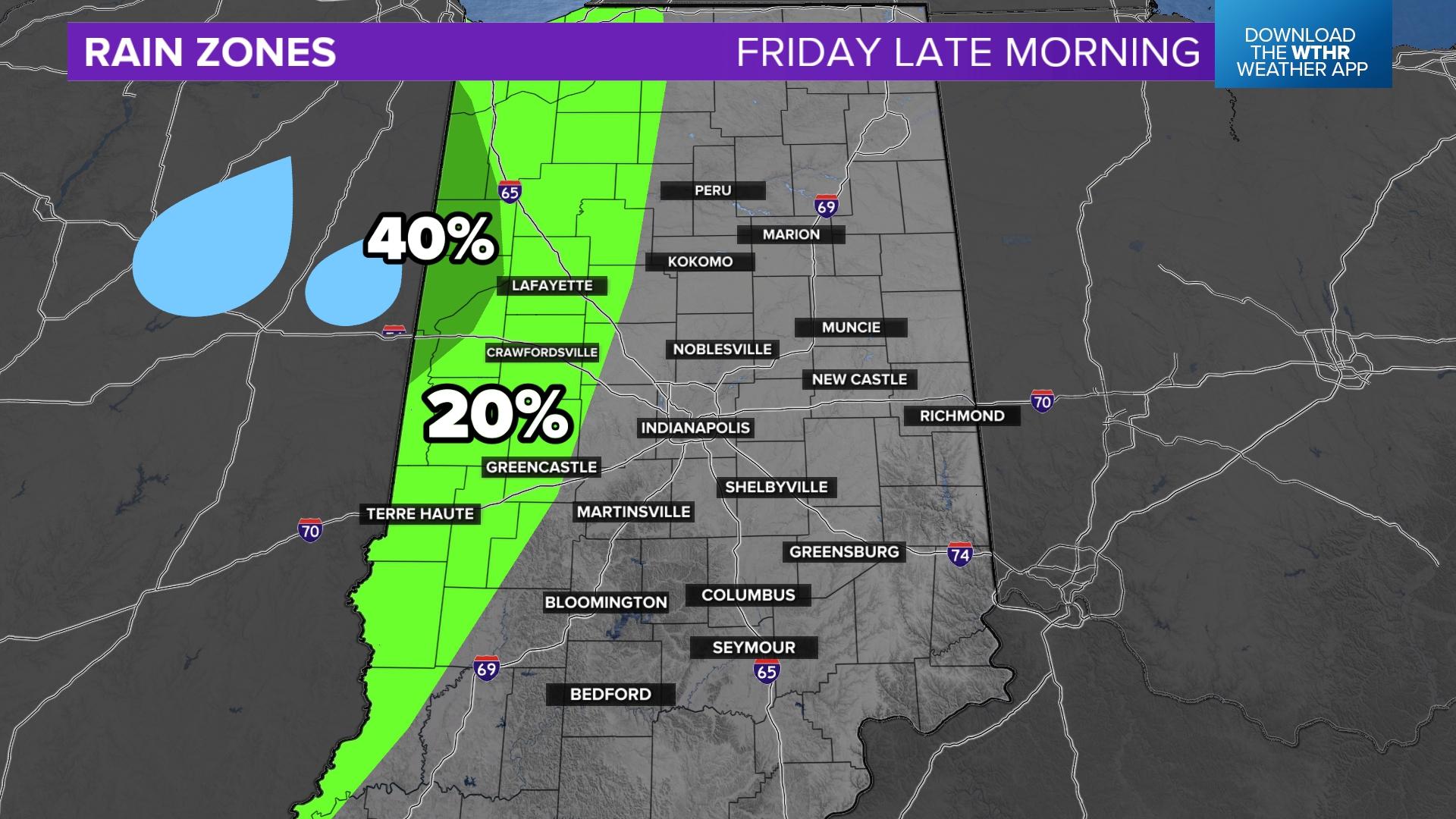 Rain finally coming back to Indiana | How much to expect | wthr.com