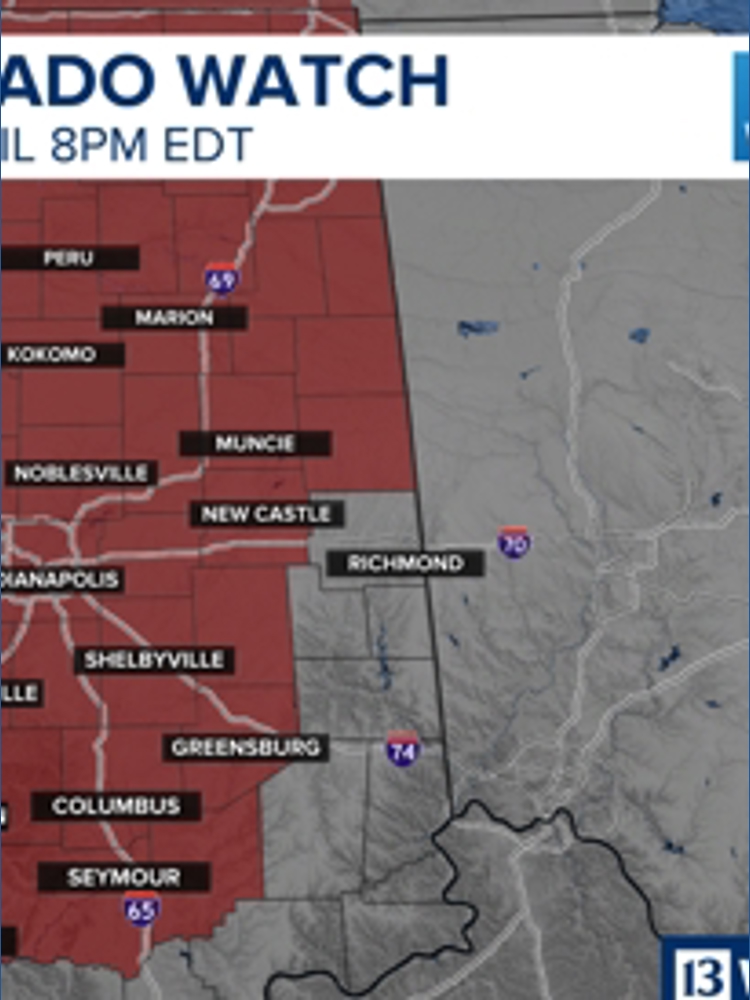 Scattered severe storms across Indiana | Weather Impact Alert Day ...