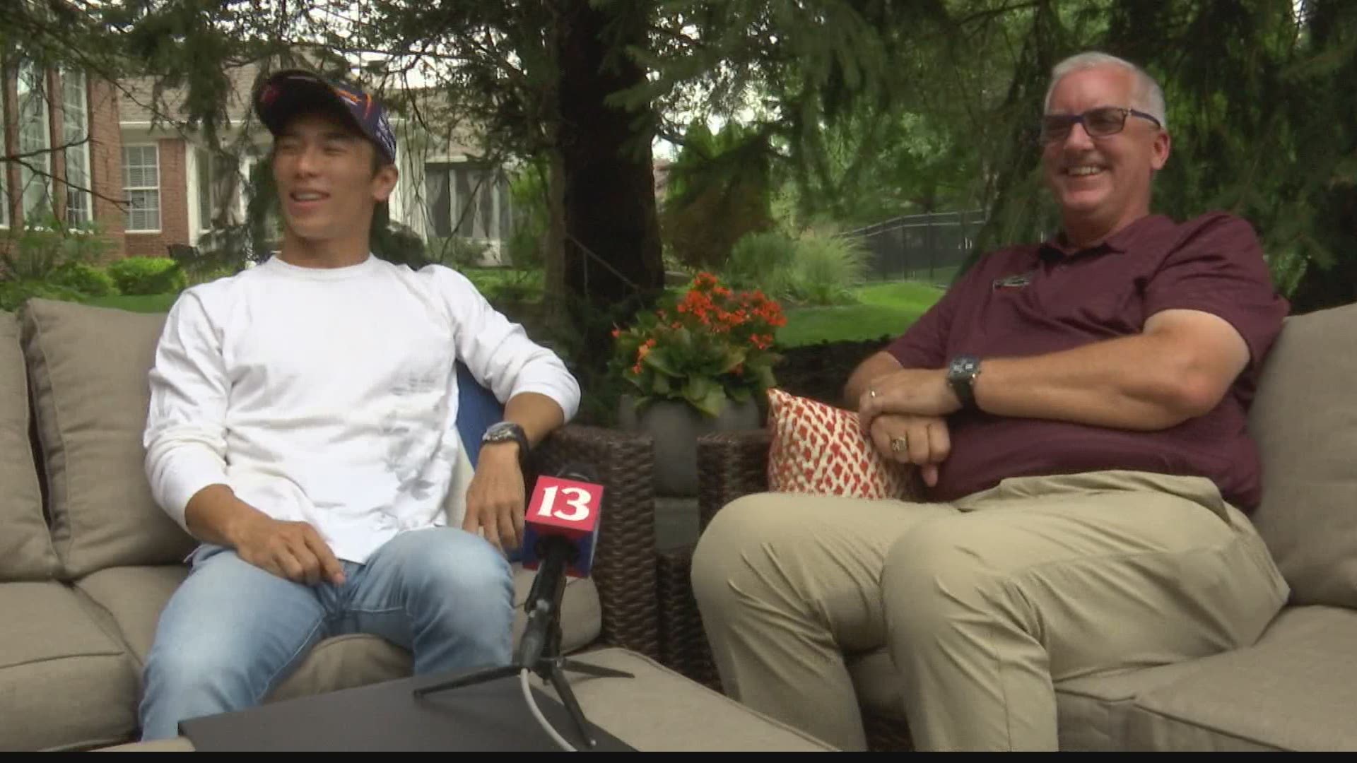 There were no fans to celebrate with Takuma Sato for his second Indy 500 win. But he was quite popular with his neighbors in Carmel when he returned home.