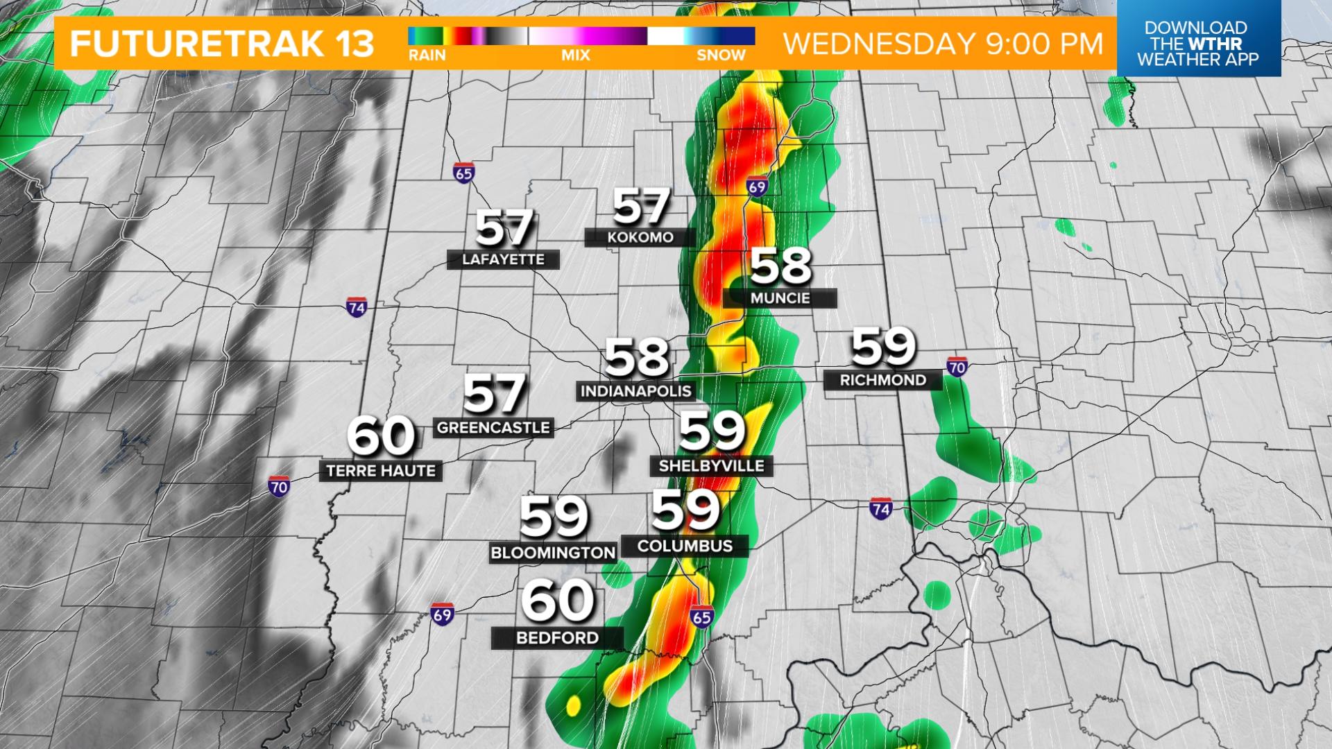 Weather Impact Alert: Severe storm risk tonight in central Indiana ...