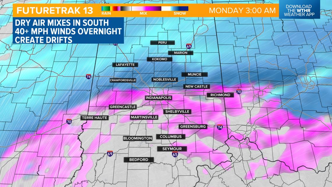 Winter Storm Warning in effect for most of central Indiana starting ...