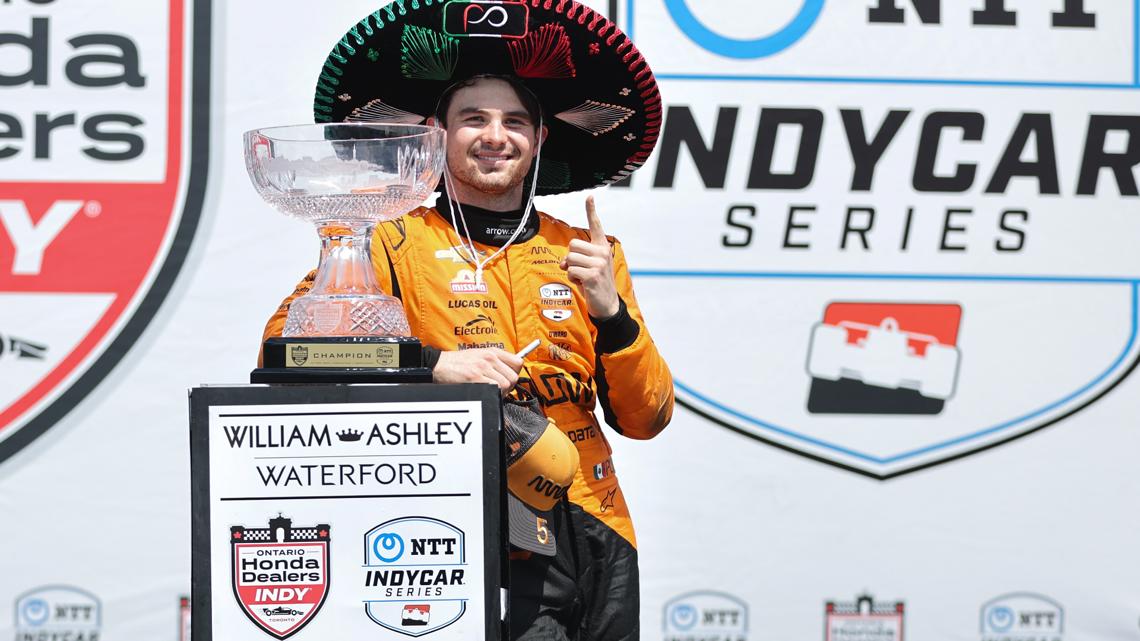 Pato O'Ward takes second IndyCar victory of 2025 in Toronto | wthr.com