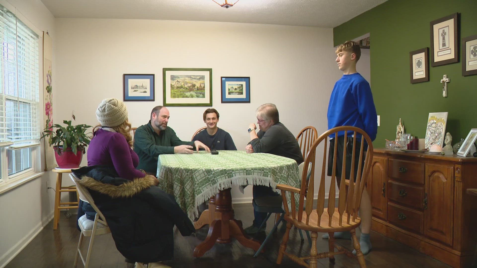 An Indianapolis family completed a long process of adopting a Ukrainian orphan