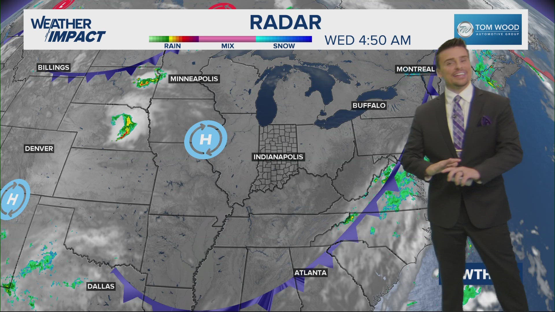 A weak cold front has fully pushed through Indiana bringing slightly lower humidity to the state. It is a small break, but a welcomed one.
