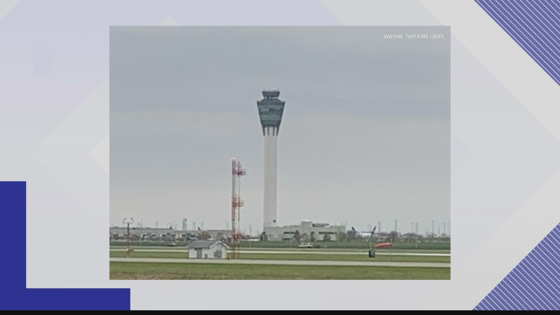 Ambulances and fire crews responded to the Indianapolis International Airport Wednesday afternoon after an American Airlines flight had to divert in Indianapolis.