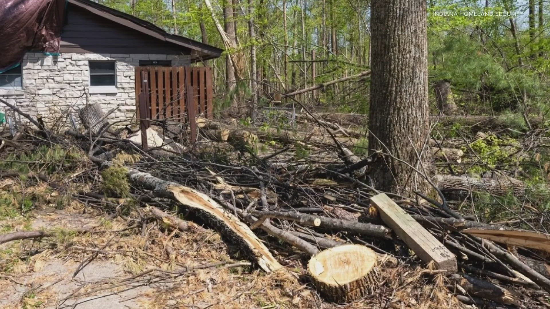 We're getting a new glimpse of the ground damage at McCormick Creek's State Park as FEMA toured tornado damage today.