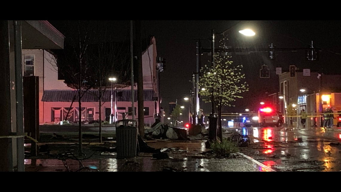 EF1 tornado caused major damage to downtown Mooresville Wednesday