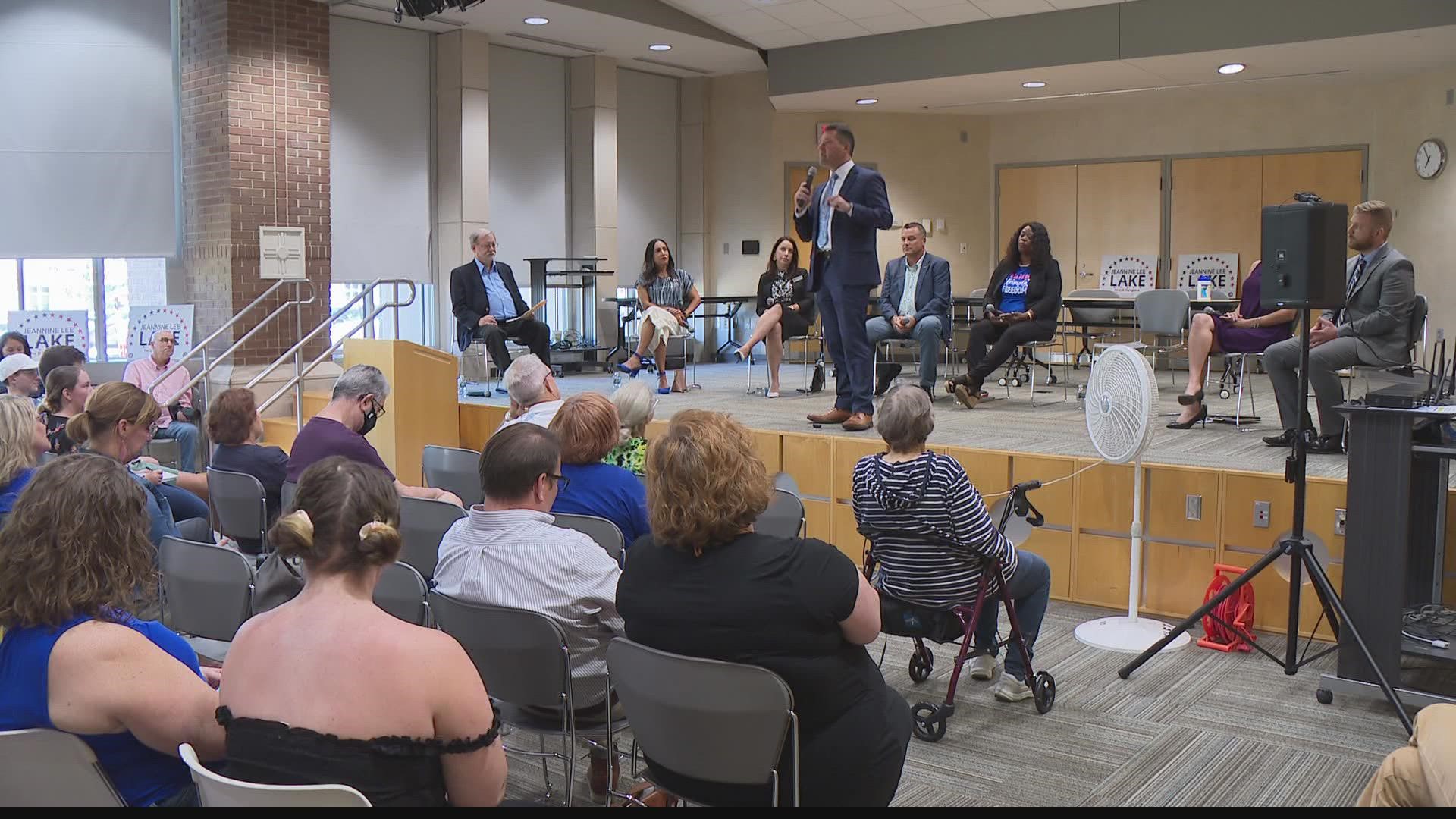 The event, held at a Fishers library, is one of two such forums planned for this week in central Indiana.