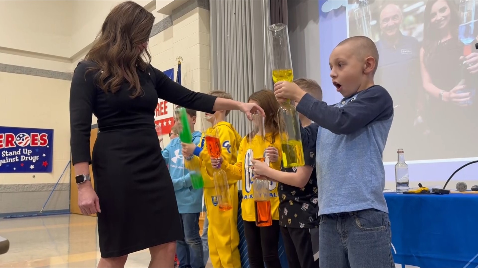 13 Weather Academy visits J.B. Stephens Elementary School in Greenfield, Indiana.