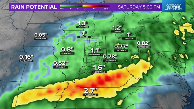 Live Doppler 13 Weather Blog: Much-needed rain ahead this week for central Indiana