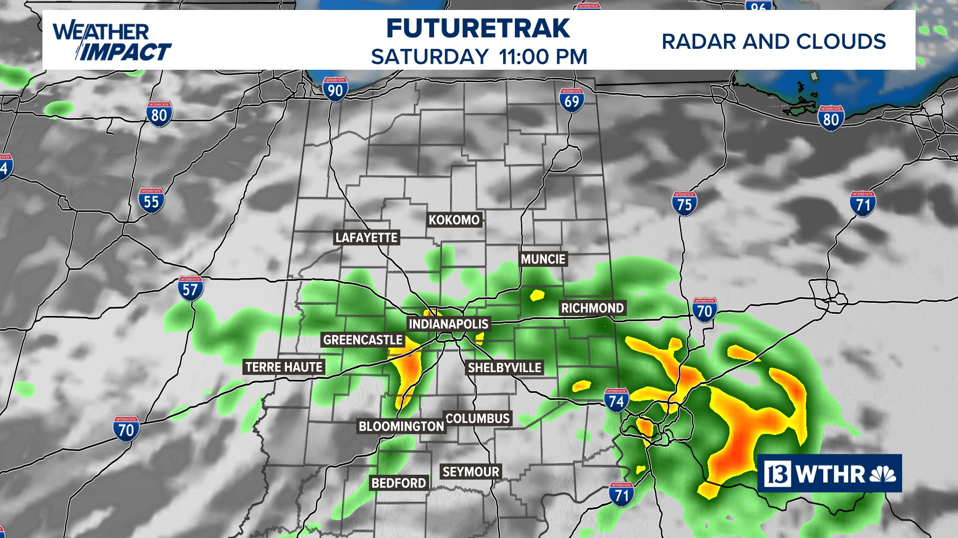 Wthr R Weekend forecast: Storms and heat | 13 Weather Blog | wthr.com