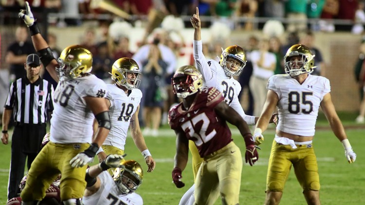 No. 9 Notre Dame escapes with OT victory against Florida State