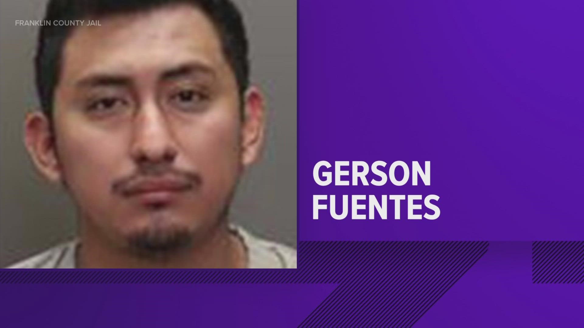 Gerson Fuentes, 27, has been charged with one count of rape. He was given a $2 million bond.