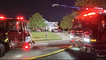 Firefighters battle Carmel house fire | wthr.com