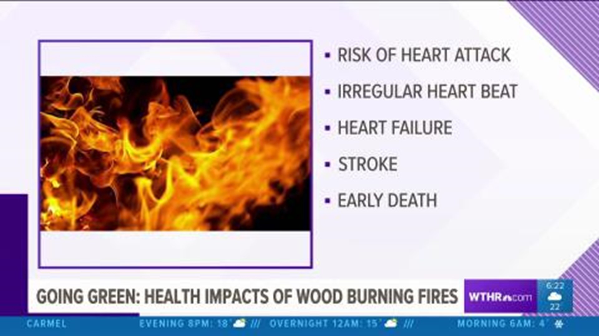 Going Green Wood burning fires could cause health issues