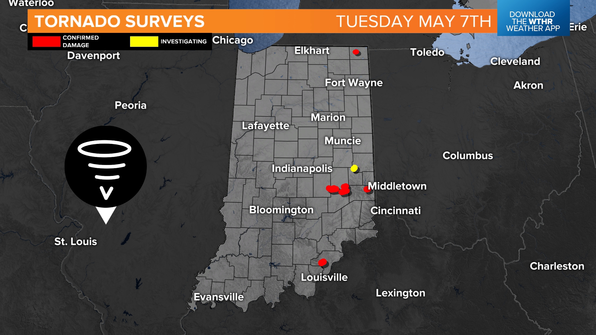 At least 6 tornadoes confirmed over central Indiana from Tuesday | wthr.com