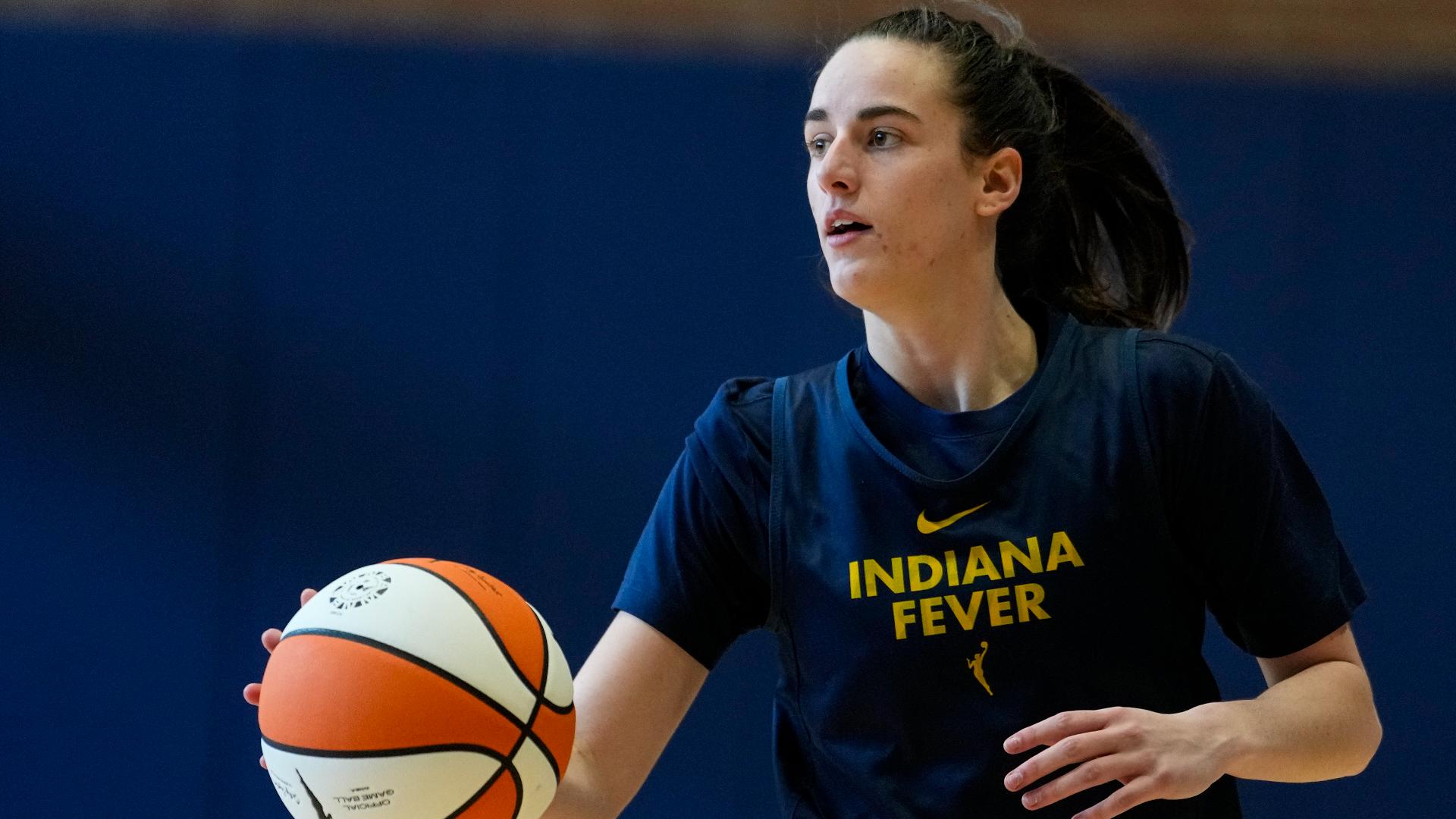 Former Iowa Hawkeye star Caitlin Clark said in a post on the Fever's Instagram page: "I was excited to just get here and get back to playing basketball."