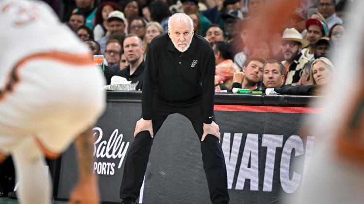 Spurs-Pacers games in Paris have a notable absence, with Gregg Popovich recovering at home