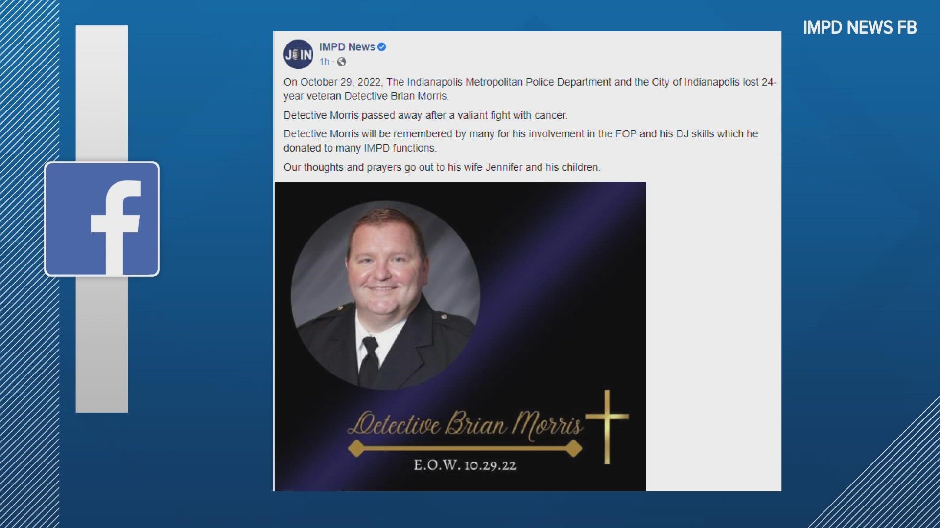 IMPD detective passes away after cancer fight