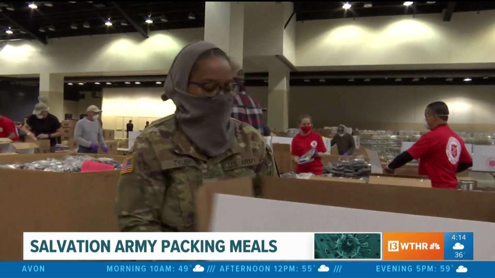 Salvation Army packs 5,000 boxes of food