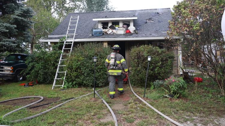 Indianapolis firefighters battle fire at south Indy home, leaving humans, animals displaced