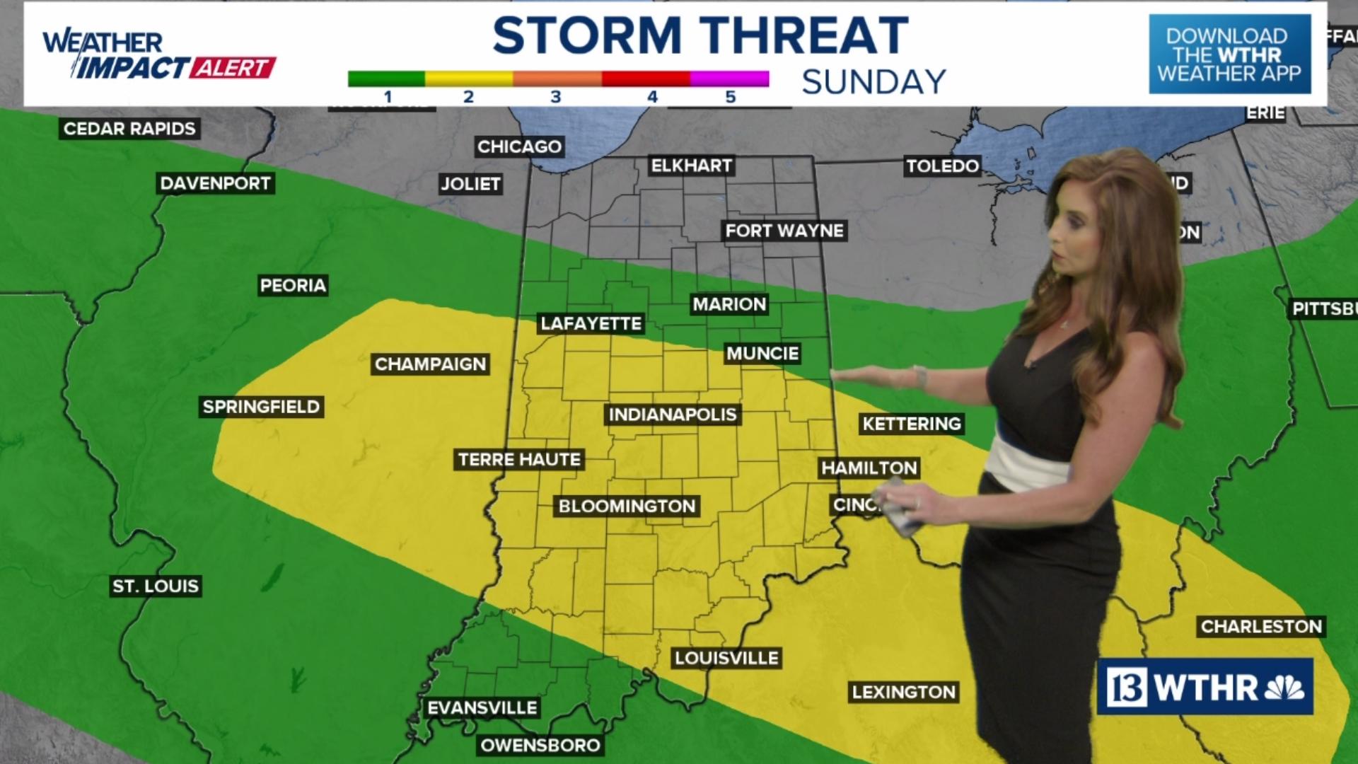 Today will be another Weather Impact Alert Day for the risk of strong to severe storms, heavy rain and localized flooding.