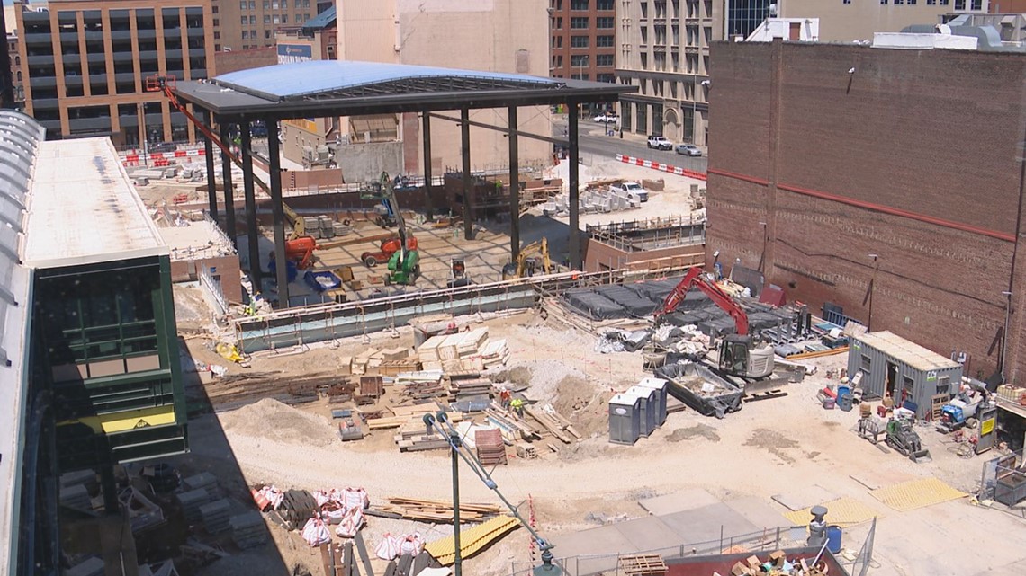 Pacers Sports & Entertainment gives sneak peek of Gainbridge Fieldhouse construction