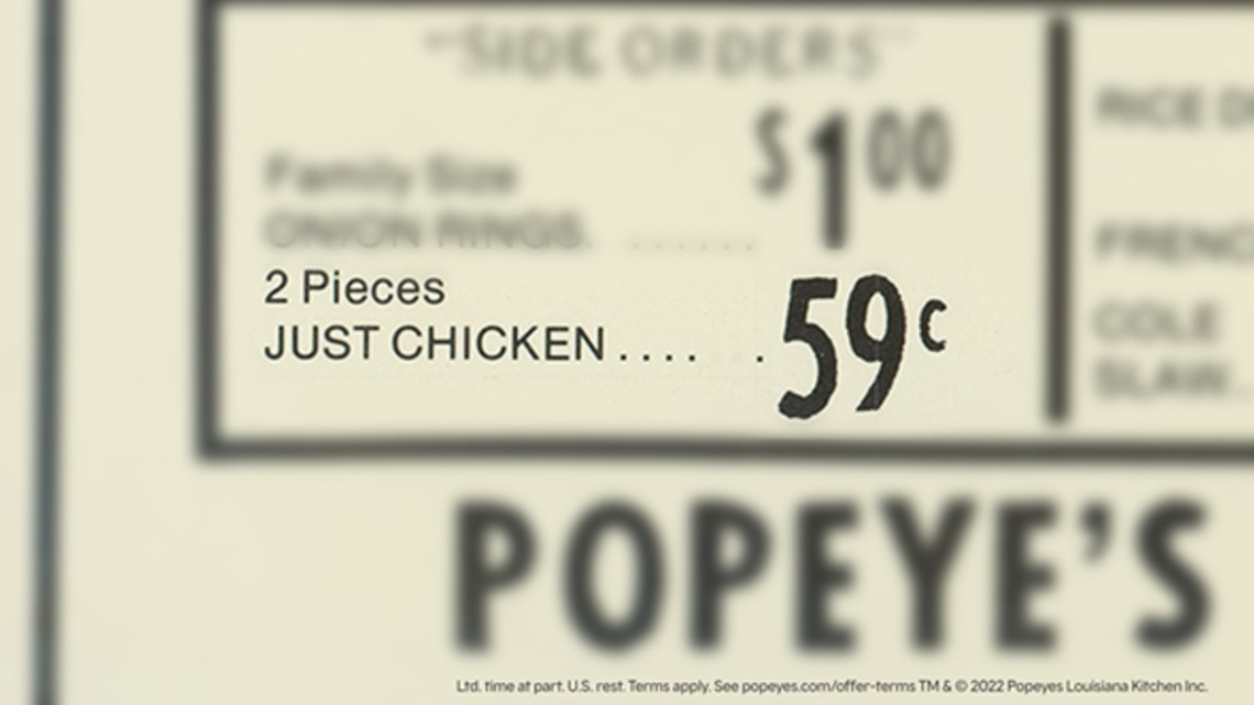 Popeyes selling 59-cent chicken