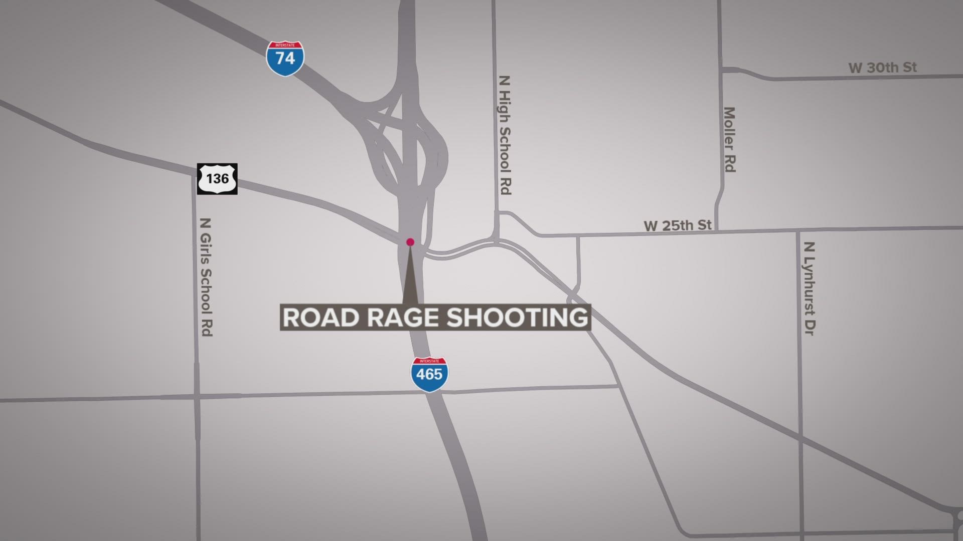 The shooting happened Jan. 3 around 3:15 p.m. on I-465, near Crawfordsville Road, on the city's west side.